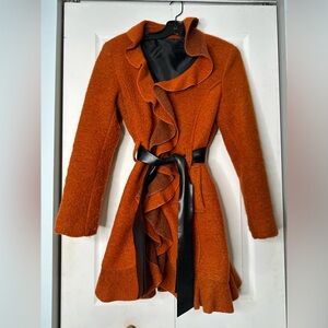 Wool rust coloured coat